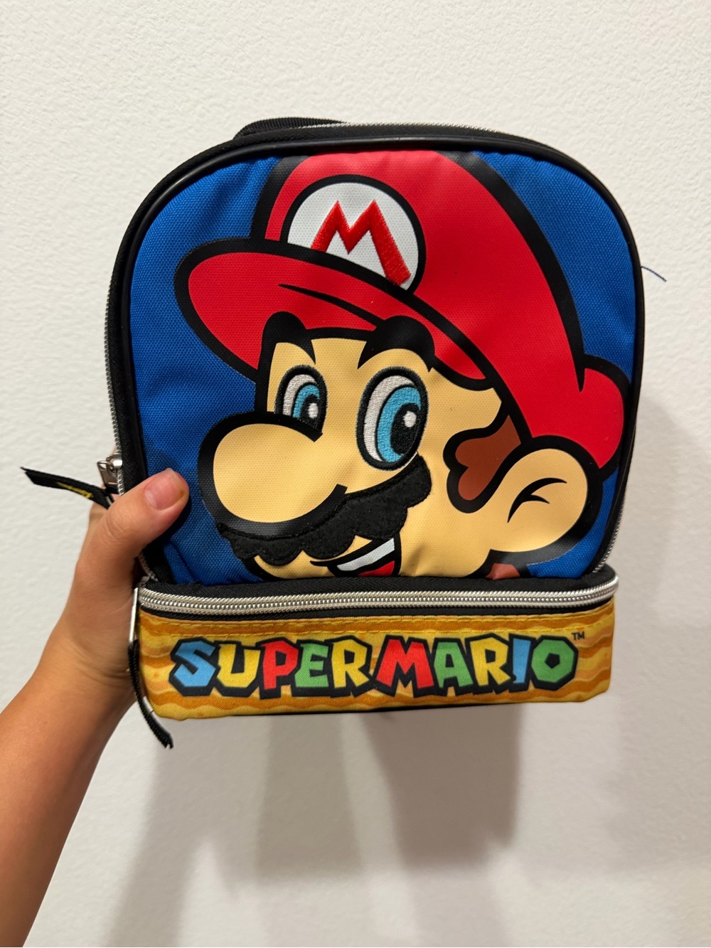 Nintendo Super Mario Blue, Red & Yellow Kids Lunch Tote